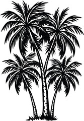palm tree silhouettes