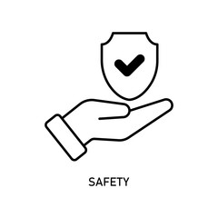 Icon a safety, isolated against a clean background.