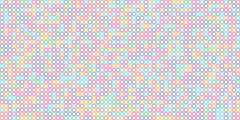 Circles shape grid vibrant color background