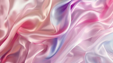 Flowing pastel silk fabric texture background soft elegant design