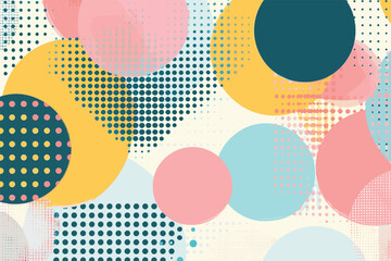 Abstract background with circles. Minimal geometric background. Dynamic shapes composition. abstract background with circles