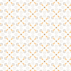 Seamless floral pattern of white and yellow daisy flowers in a summer meadow