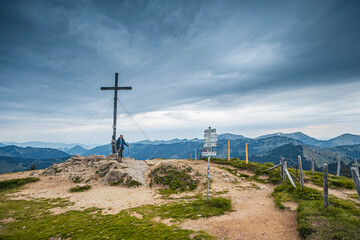 Germany, Bavaria, Allgaeu, mountain view at Riedberger Horn
