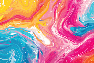 Obraz premium Abstract Beauty of Art Ink Paint Explode Colorful Fantasy Spread. It is a Mixture on Milk a Chemical reaction when you added soup in milk. Nature is doing this itself.