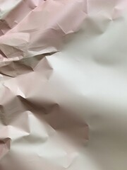 Beige crumpled paper texture. Vintage paper background