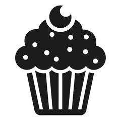 vector illustration of a cupcake