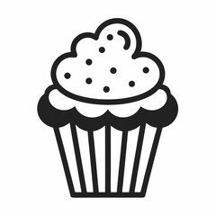 cupcake on white background