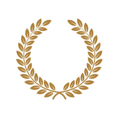Golden Laurel Wreath of Victory Art & Illustration