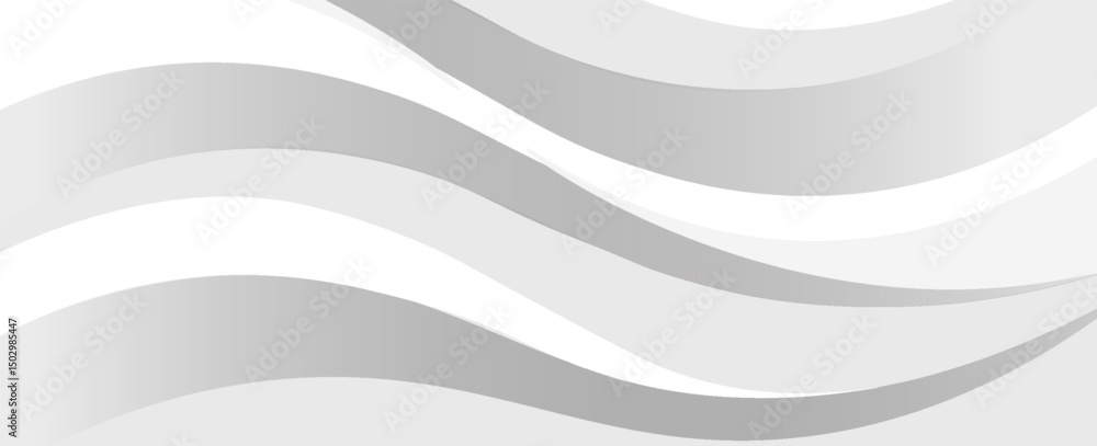 Poster abstract white background with gradient color and artistic dynamic line decoration. eps 10