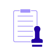 Icon a approved, isolated against a clean background.