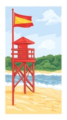Beach Lifeguard Tower, Spain