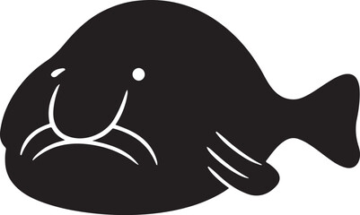 a blobfish vector