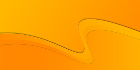 Bright Abstract Yellow and Orange Background with Flowing Curved Lines