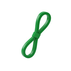 Rubber band on white background