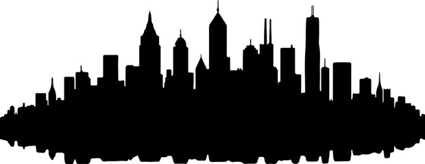 Obraz premium Create a kinds of silhouette of town, skyscraper, Architecture buildings, Vector illustration with white background.