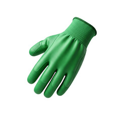 green rubber glove