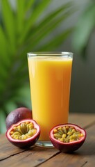 Fototapeta premium Passion Fruit and Juice Drink