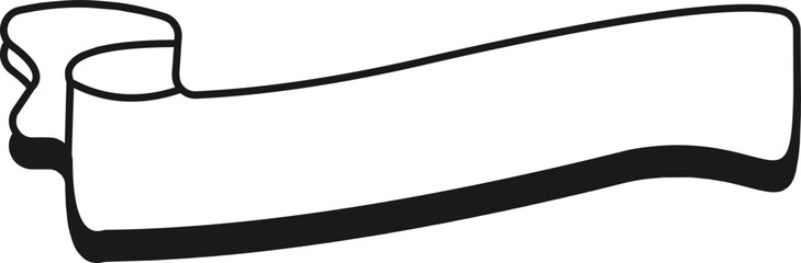 Handdrawn Ribbon label