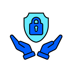 Icon a secure, isolated against a clean background.