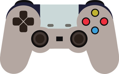 Editable Modern Gaming Controller Vector. colorful console game controller vector.
