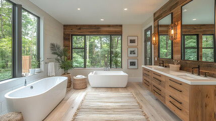 modern bathroom interior