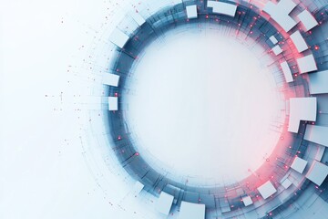 Naklejka premium wallpaper background white tech abstract digital technology graphic light 3d texture luxury bright space