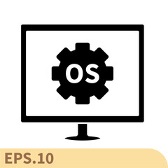 operating system icons  symbol vector elements for infographic web
