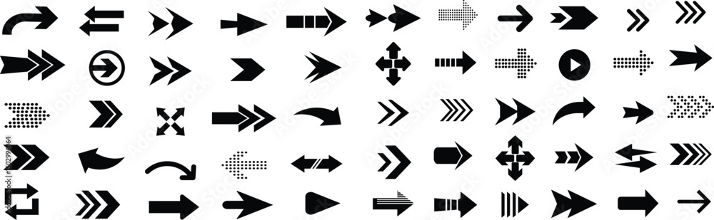 Poster arrow. arrow icon. mega set of vector arrows. black vector arrows collection. cursor. arrow vector i