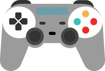 Editable Modern Gaming Controller Vector. colorful console game controller vector.