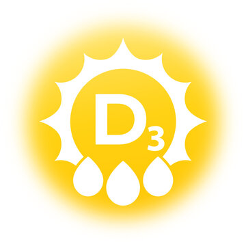 d3 vitamin icon, png design