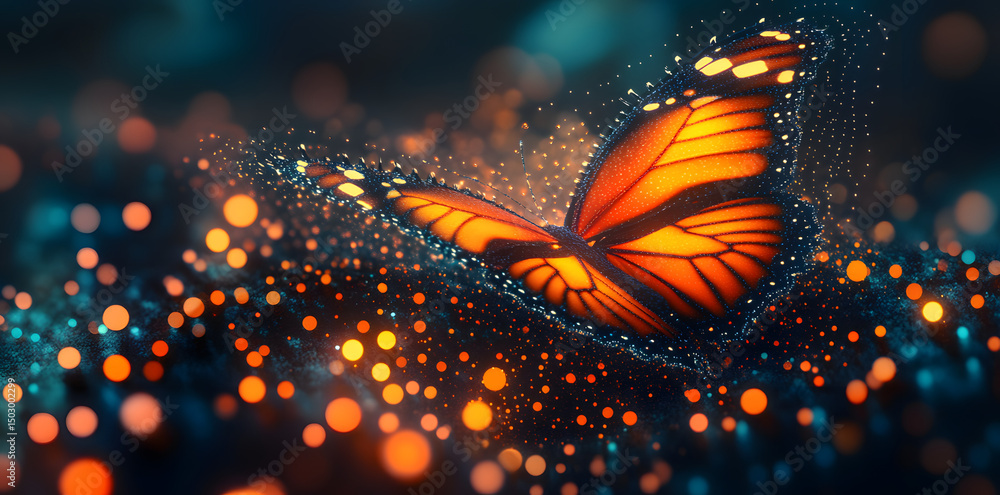 Poster an abstract background with beautiful abstract business transformation innovation. change from tradi