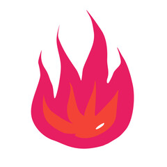 vector illustration of fire flames