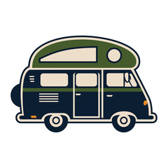 vector illustration of a cartoon van