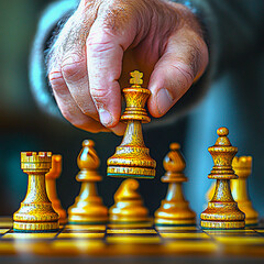 chess pieces on the board