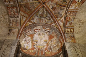 Eglise Saint-Sauveur, village de Saint Macaire, d&eacute;partement de la Gironde, France