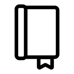 books icon with black color outline style