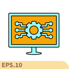 information technology icons  symbol vector elements for infographic web
