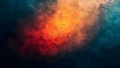 Fototapeta premium grainy gradient background grain texture retro blue orange red teal dark banner abstract design