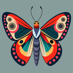 colorful butterfly vector illustration