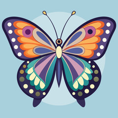 colorful butterfly vector illustration
