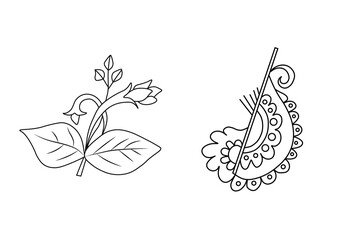 Flower Vector with Beautiful Work