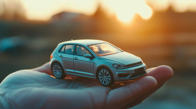 Hand with car. Auto dealership and rental concept background. Vehicle management and inspection concepts, insurance, and repair coverage covering your vehicle for financial security.