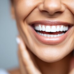 Radiant Smile of an African American Woman Showing Beautifully White Teeth