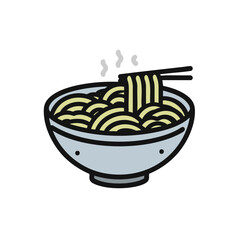Steaming Bowl of Noodles: A Culinary Delight