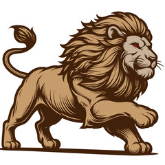 Fototapeta premium Majestic Lion: Wild King of the Jungle