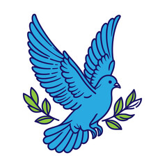 Blue Dove of Peace: Symbol of Hope and Tranquility