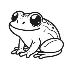 Adorable Cartoon Frog Illustration