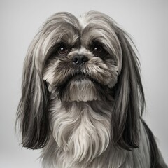 shih tzu dog portrait