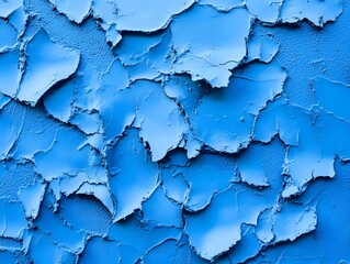 Obraz premium Modern Abstract Backdrop Featuring Blue Tones and Patterned Surface, old blue wall