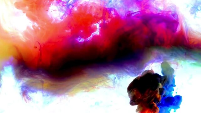 abstract colorful background with splashes